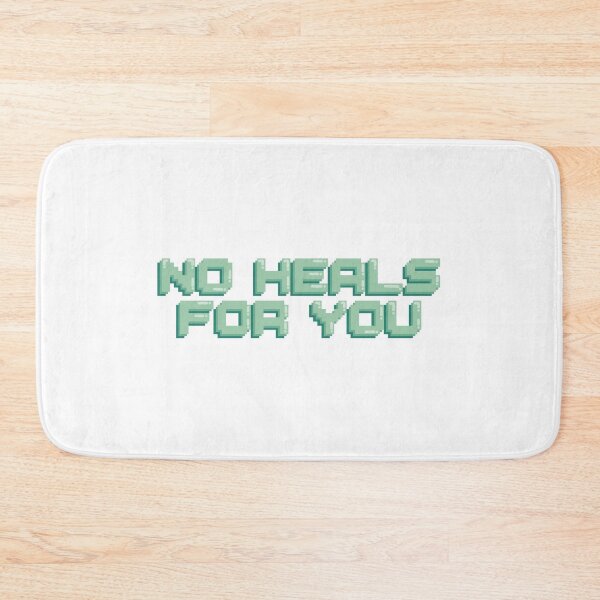 Item preview, No Heals For You Gaming Quote Pixel Art Decal designed and sold by alexmaushaus.