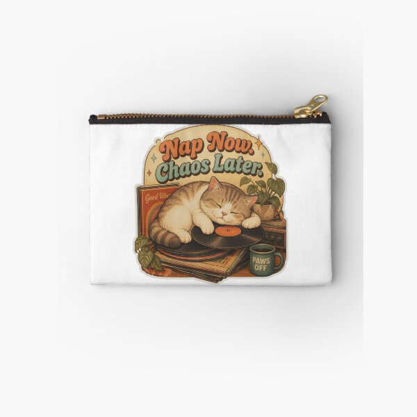 Item preview, Nap Now Chaos Later Funny Cat Meme designed and sold by olenapetol.