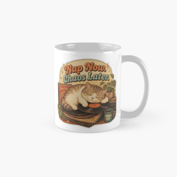 Item preview, Nap Now Chaos Later Funny Cat Meme designed and sold by olenapetol.