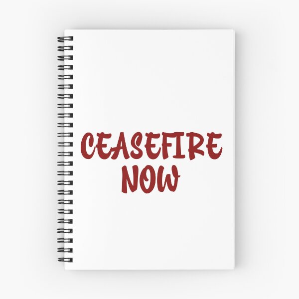 Item preview, Ceasefire Now Peace Protest Typography Art designed and sold by EchoPrint Co..