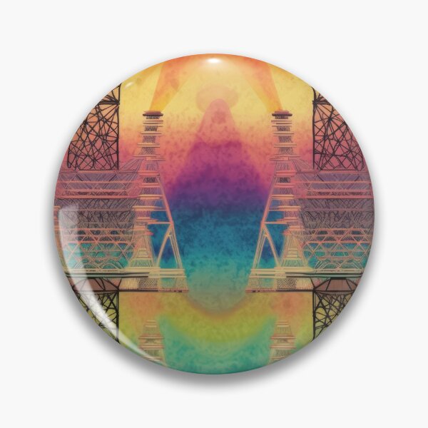 Item preview, Psychedelic Rainbow Pylon Industrial Art designed and sold by pinkal.