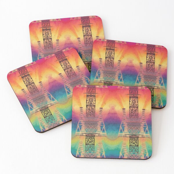 Item preview, Psychedelic Rainbow Pylon Industrial Art designed and sold by pinkal.