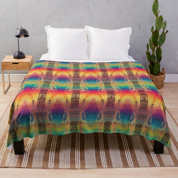 Item preview, Psychedelic Rainbow Pylon Industrial Art designed and sold by pinkal.