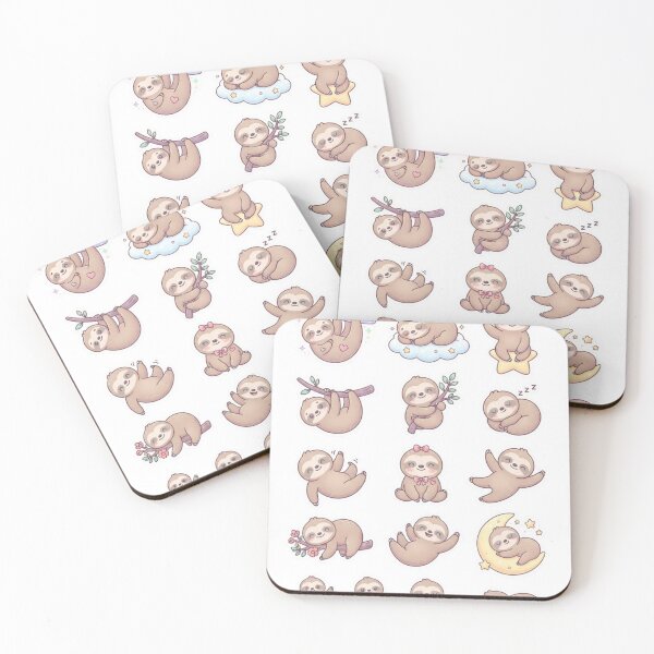 Item preview,  Chill Sloth Squad - Cute Pastel Kawaii Animal designed and sold by yanderedev.