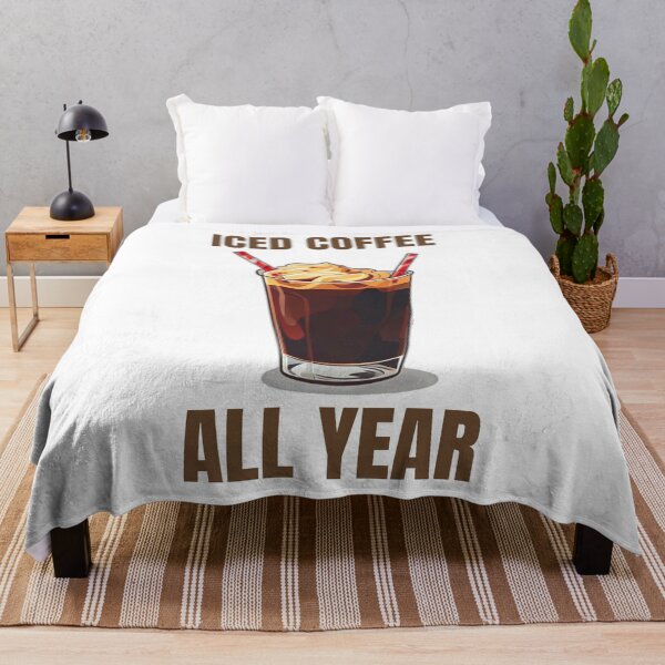 Item preview, Iced Coffee All Year Round Humor designed and sold by DreamDesignWear.