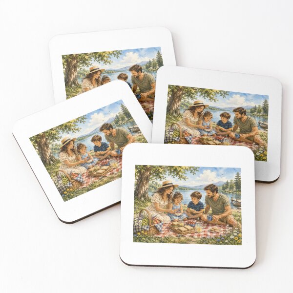 Item preview, Family Picnic by the Lake – Cherished Moments Together designed and sold by NestDesigns01.