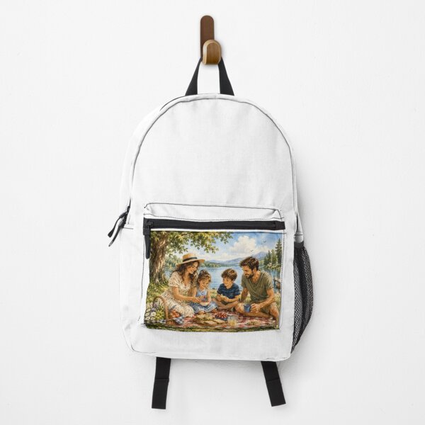 Item preview, Family Picnic by the Lake – Cherished Moments Together designed and sold by NestDesigns01.