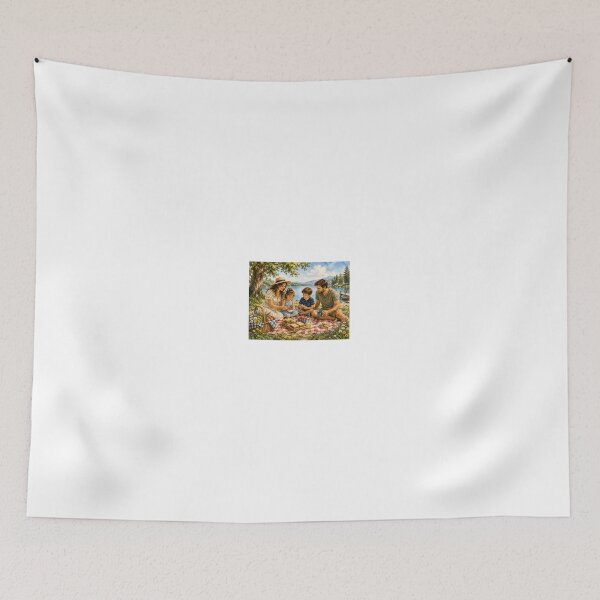 Item preview, Family Picnic by the Lake – Cherished Moments Together designed and sold by NestDesigns01.