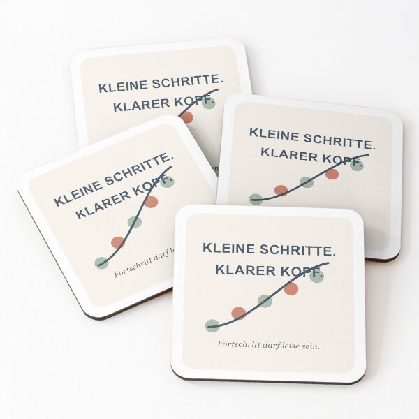 Item preview, Small steps, clear mind – motivational design designed and sold by Klarfaden Studio.