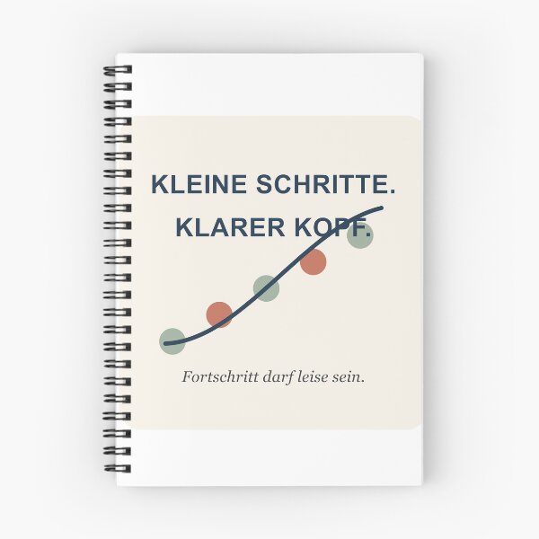 Item preview, Small steps, clear mind – motivational design designed and sold by Klarfaden Studio.