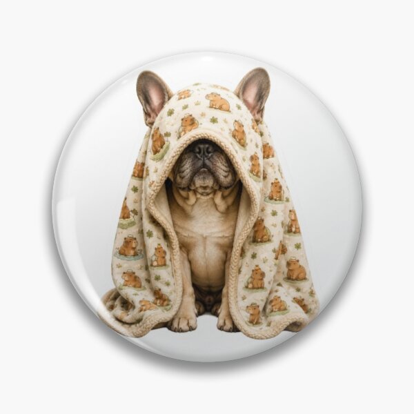 Item preview, Sleepy French Bulldog Under Cozy Blanket designed and sold by Snurly.