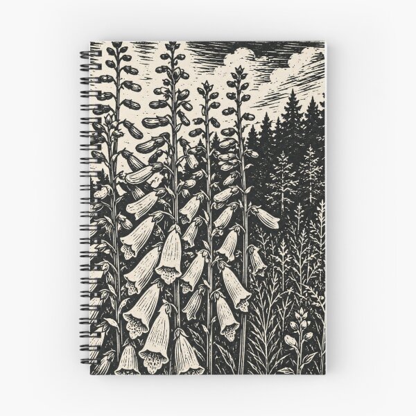Item preview, Wild Foxglove Botanical Illustration | Vintage Floral Nature Art | Cottagecore Wildflower designed and sold by Linoluca.
