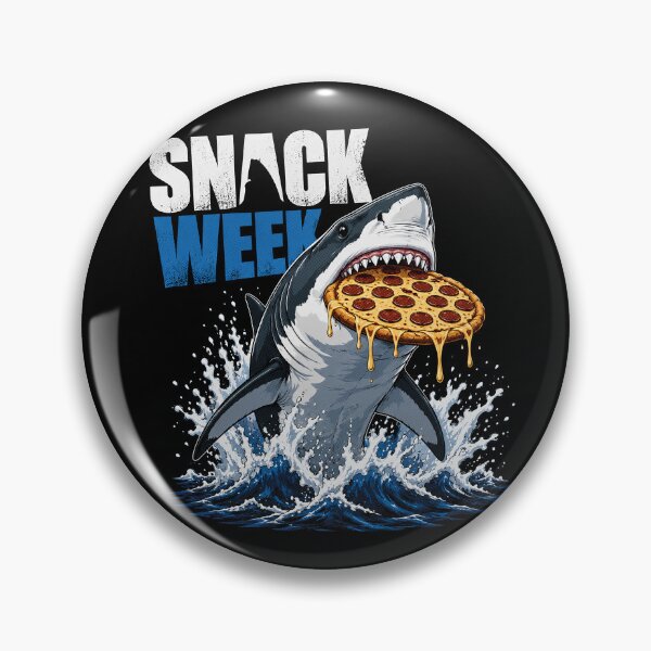 Item preview, Snack Week Great White Pizza designed and sold by GhoulishGraphX.