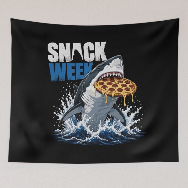 Item preview, Snack Week Great White Pizza designed and sold by GhoulishGraphX.