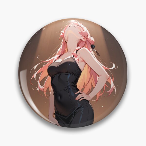 Item preview, Manga - Stylized Young Woman, Contemporary Charm with Golden Tones designed and sold by AnimeShin.