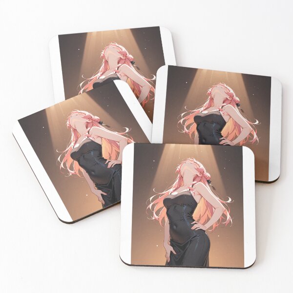 Item preview, Manga - Stylized Young Woman, Contemporary Charm with Golden Tones designed and sold by AnimeShin.