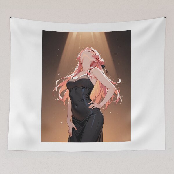 Item preview, Manga - Stylized Young Woman, Contemporary Charm with Golden Tones designed and sold by AnimeShin.