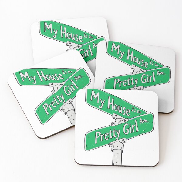 Item preview, Pretty Girl Ave Hand Drawn Sign Art designed and sold by gringoods.