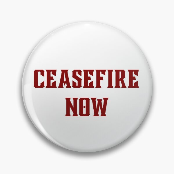Item preview, Ceasefire Now Vintage Collegiate Block Typography designed and sold by EchoPrint Co..