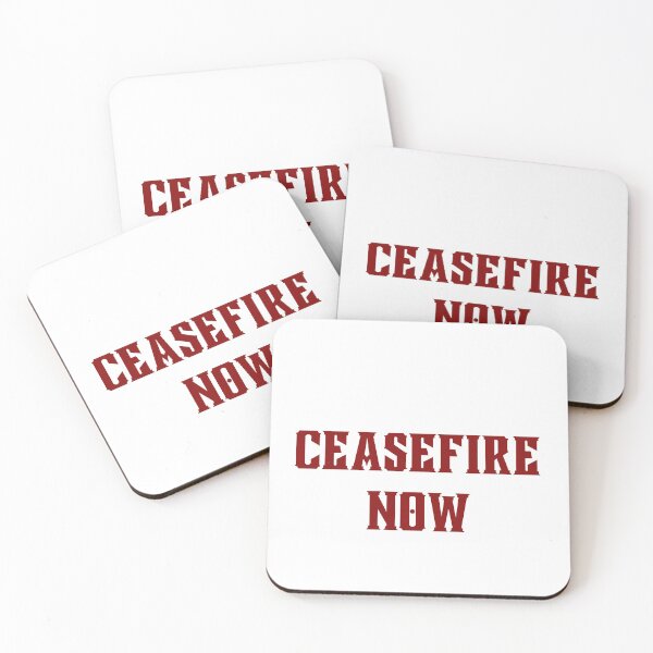 Item preview, Ceasefire Now Vintage Collegiate Block Typography designed and sold by EchoPrint Co..