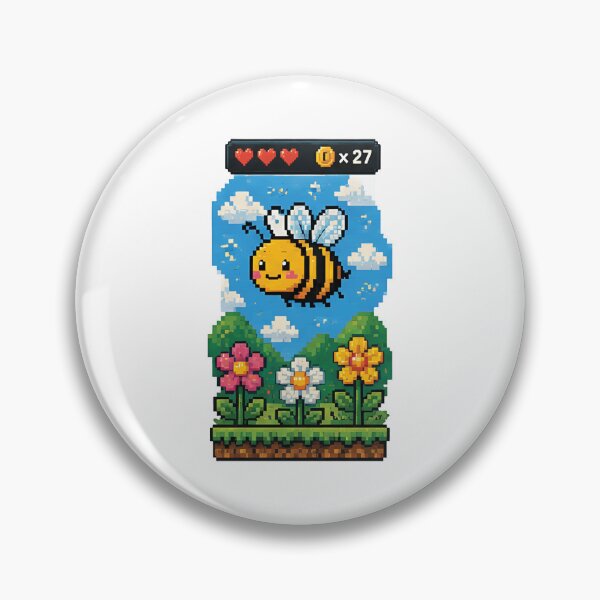 Item preview, Pixel Bee Adventure designed and sold by MouhamedAdel95.