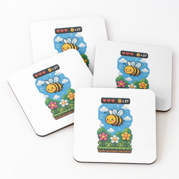 Item preview, Pixel Bee Adventure designed and sold by MouhamedAdel95.