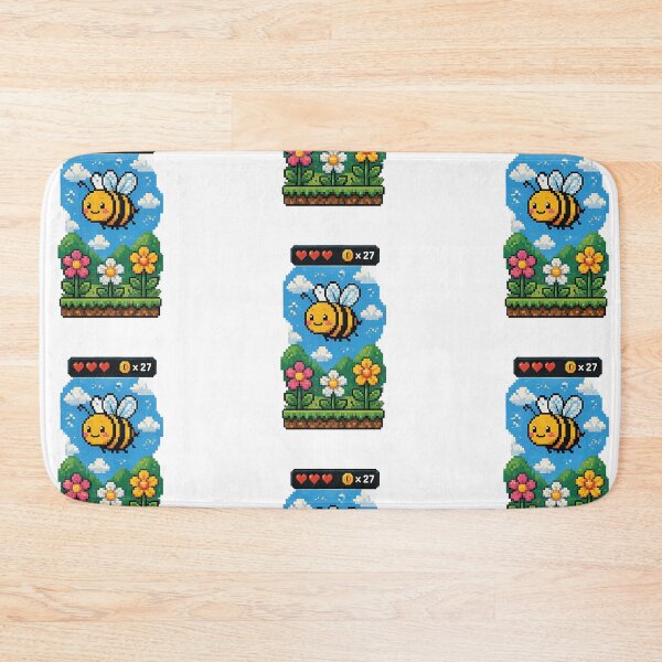 Item preview, Pixel Bee Adventure designed and sold by MouhamedAdel95.