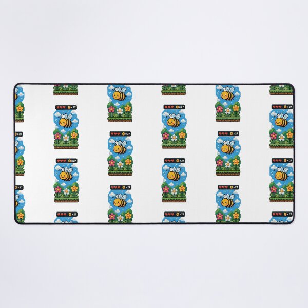 Item preview, Pixel Bee Adventure designed and sold by MouhamedAdel95.