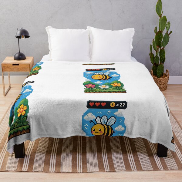 Item preview, Pixel Bee Adventure designed and sold by MouhamedAdel95.