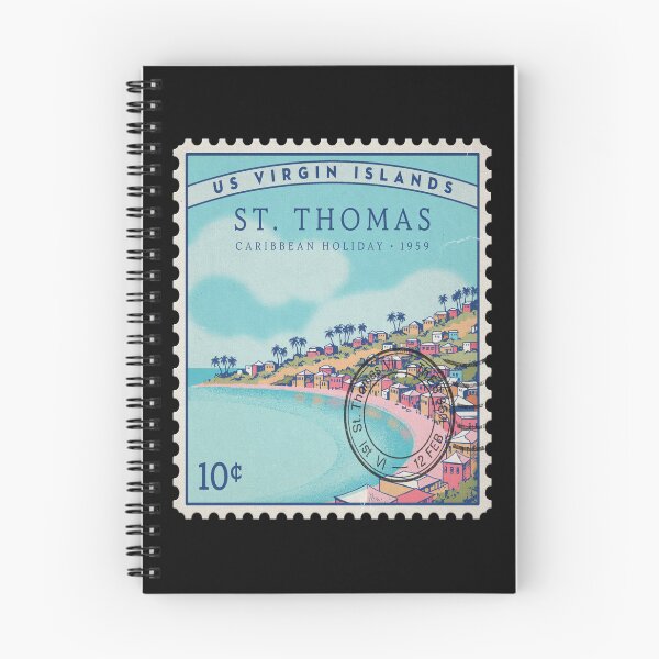 Item preview, St Thomas USVI Harbor Magens Bay Stamp Sticker designed and sold by stickercuffs.