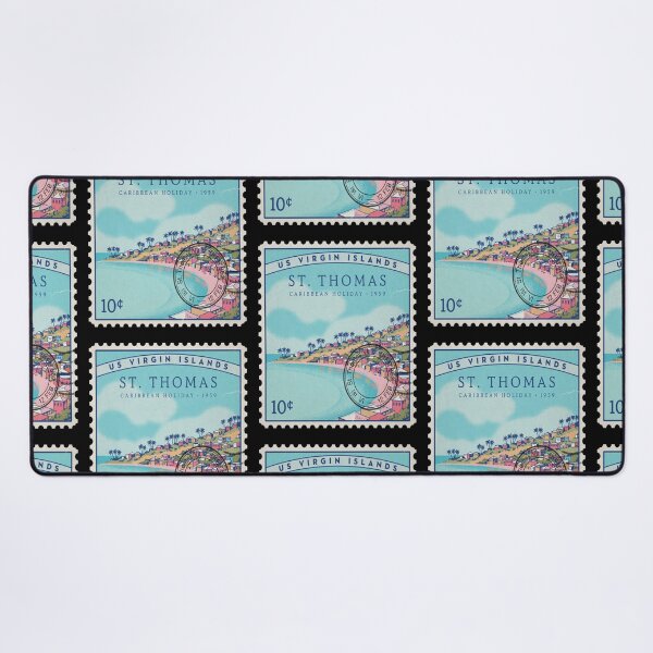 Item preview, St Thomas USVI Harbor Magens Bay Stamp Sticker designed and sold by stickercuffs.