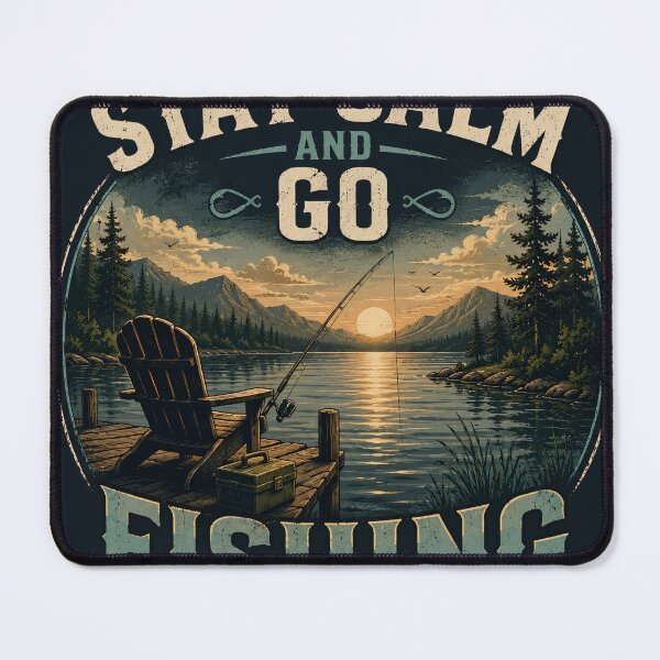 Item preview, Stay calm and go fishing designed and sold by IronAndIncCo.