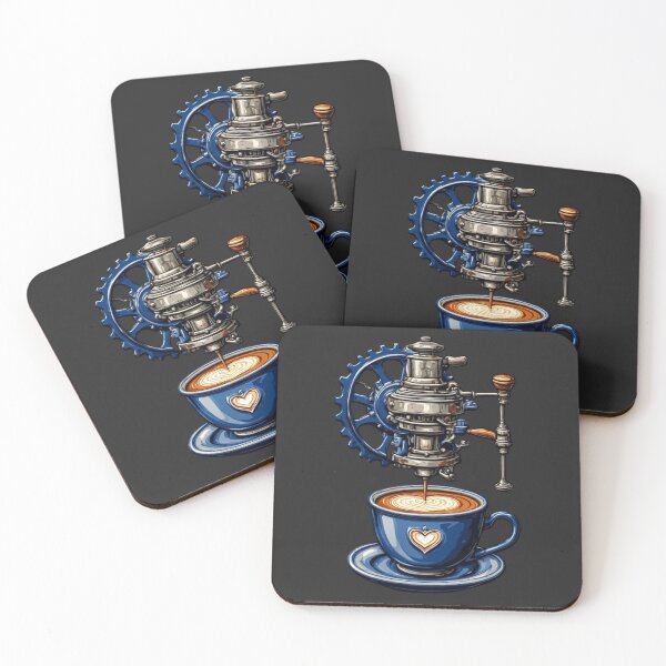 Item preview, Barista Mechanics – Royal Sapphire Espresso Machine & Heart Latte Art designed and sold by Shift-Bloom.