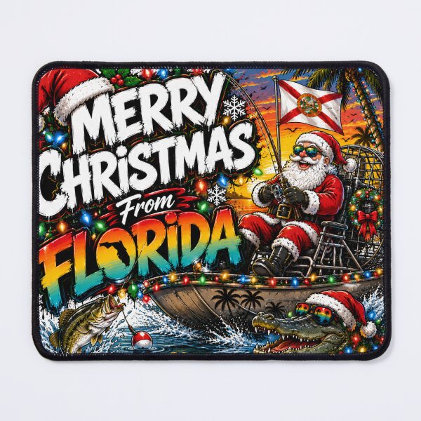 Item preview, Merry Christmas From Florida Tropical Holiday Design designed and sold by ButterflyHolly Resource.