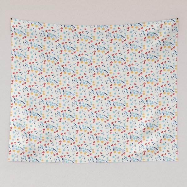 Item preview, Whimsical Nursery Floral in Primary Colors designed and sold by Pleasing-Prints.