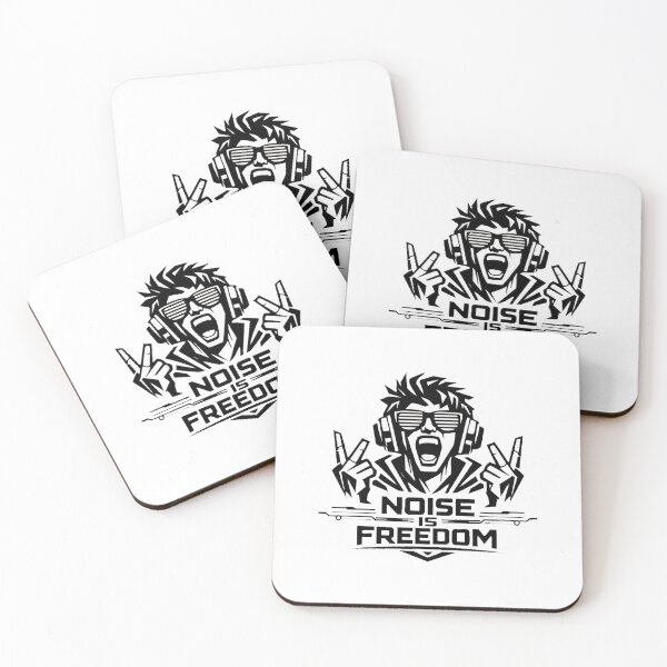 Item preview, Noise Is Freedom – Rock Rebel Headphones Design designed and sold by Cabrasco.