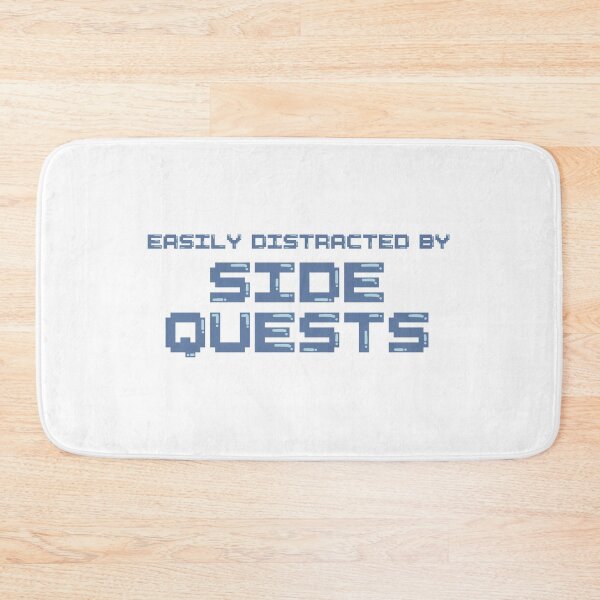 Item preview, Easily Distracted By Side Quests Gaming Quote Pixel Art Decal designed and sold by alexmaushaus.