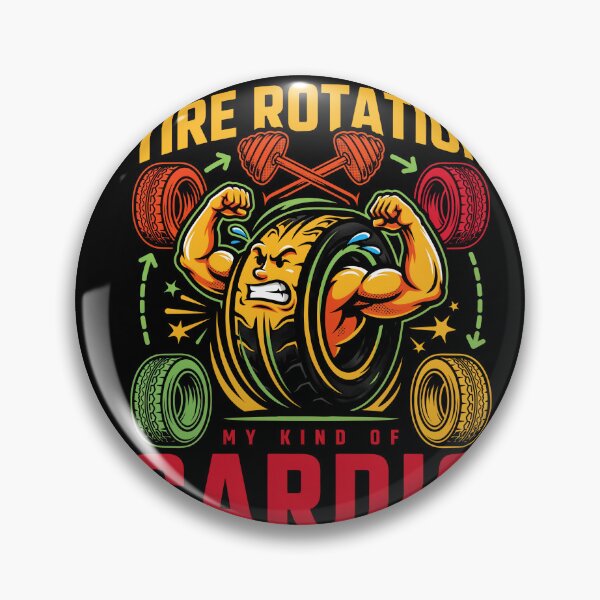 Item preview, Tire Rotation: My Kind of Cardio designed and sold by InkRebelia.