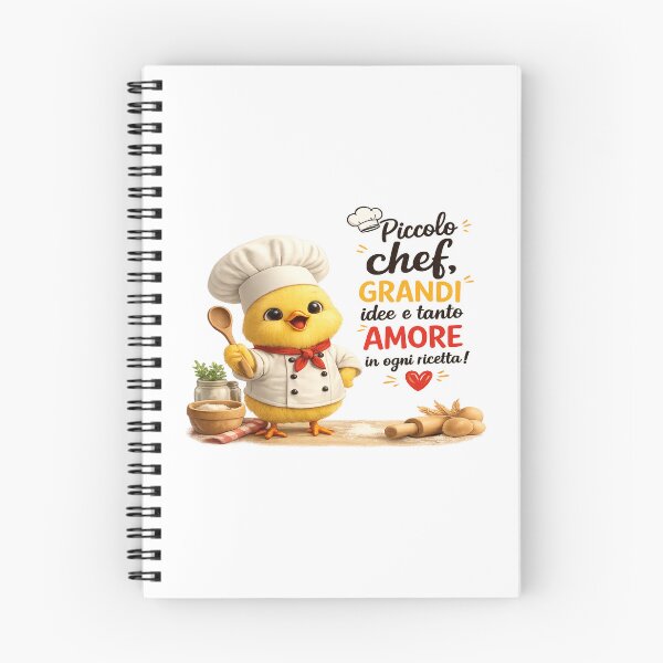 Artikelvorschau, Süßes Kochküken – Piccolo Chef, Große Idee und Tanto Amore | Lustiges Kochgeschenk entworfen und verkauft von RipantinaFantasy .