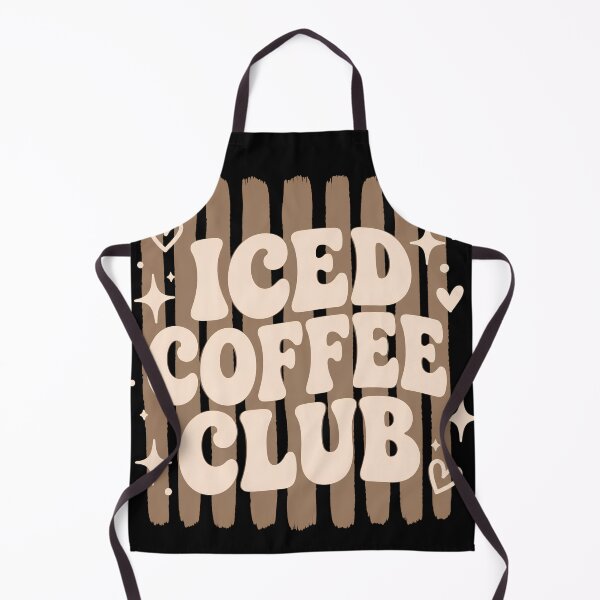 Item preview, Striped Iced Coffee Club Minimalist Bold Typography Coffee Lover Retro Aesthetic designed and sold by VGAfanatic.