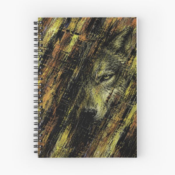Item preview, Wolf Totem — Abstract Textured Wildlife Portrait designed and sold by Ingorgia Studio.