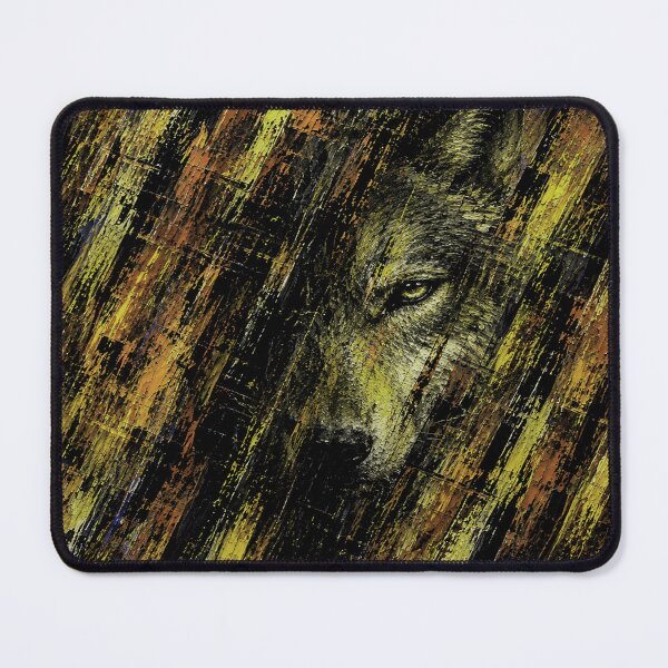 Item preview, Wolf Totem — Abstract Textured Wildlife Portrait designed and sold by Ingorgia Studio.