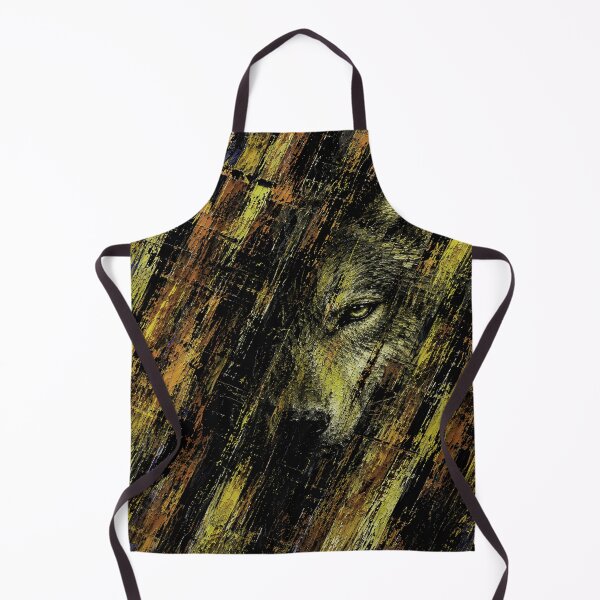 Aperçu de l'œuvre Wolf Totem — Abstract Textured Wildlife Portrait créée et vendue par Ingorgia Studio.