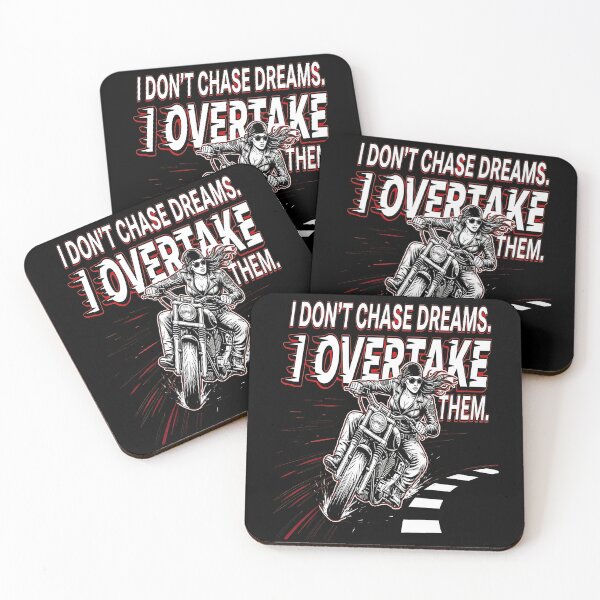 Item preview, I don't chase my dreams - I Overtake them , Beauty lady biker  designed and sold by TomVtX.