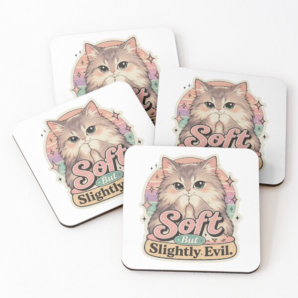 Item preview, Soft But Slightly Evil Cute Cat Meme designed and sold by olenapetol.