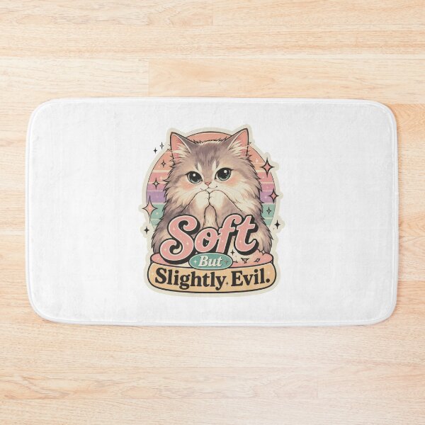 Item preview, Soft But Slightly Evil Cute Cat Meme designed and sold by olenapetol.