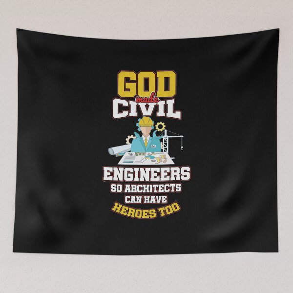 Item preview, God Made Civil Engineers designed and sold by TomGiantDesigns.