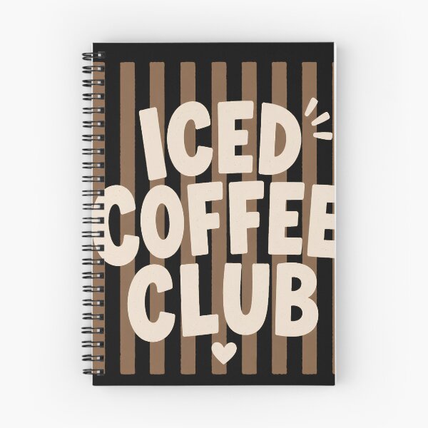 Item preview, Striped Iced Coffee Club Coffee Lover Retro Aesthetic designed and sold by VGAfanatic.