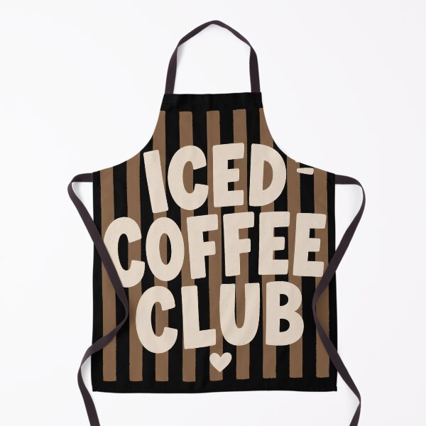 Item preview, Striped Iced Coffee Club Coffee Lover Retro Aesthetic designed and sold by VGAfanatic.