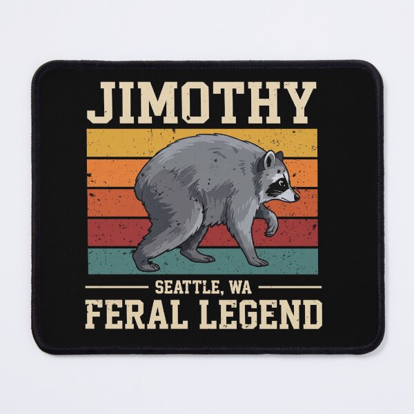 Item preview, Timothy Seattle WA Feral Legend Raccoon Vintage Retro T-Shirt designed and sold by ArcaneArtistry.